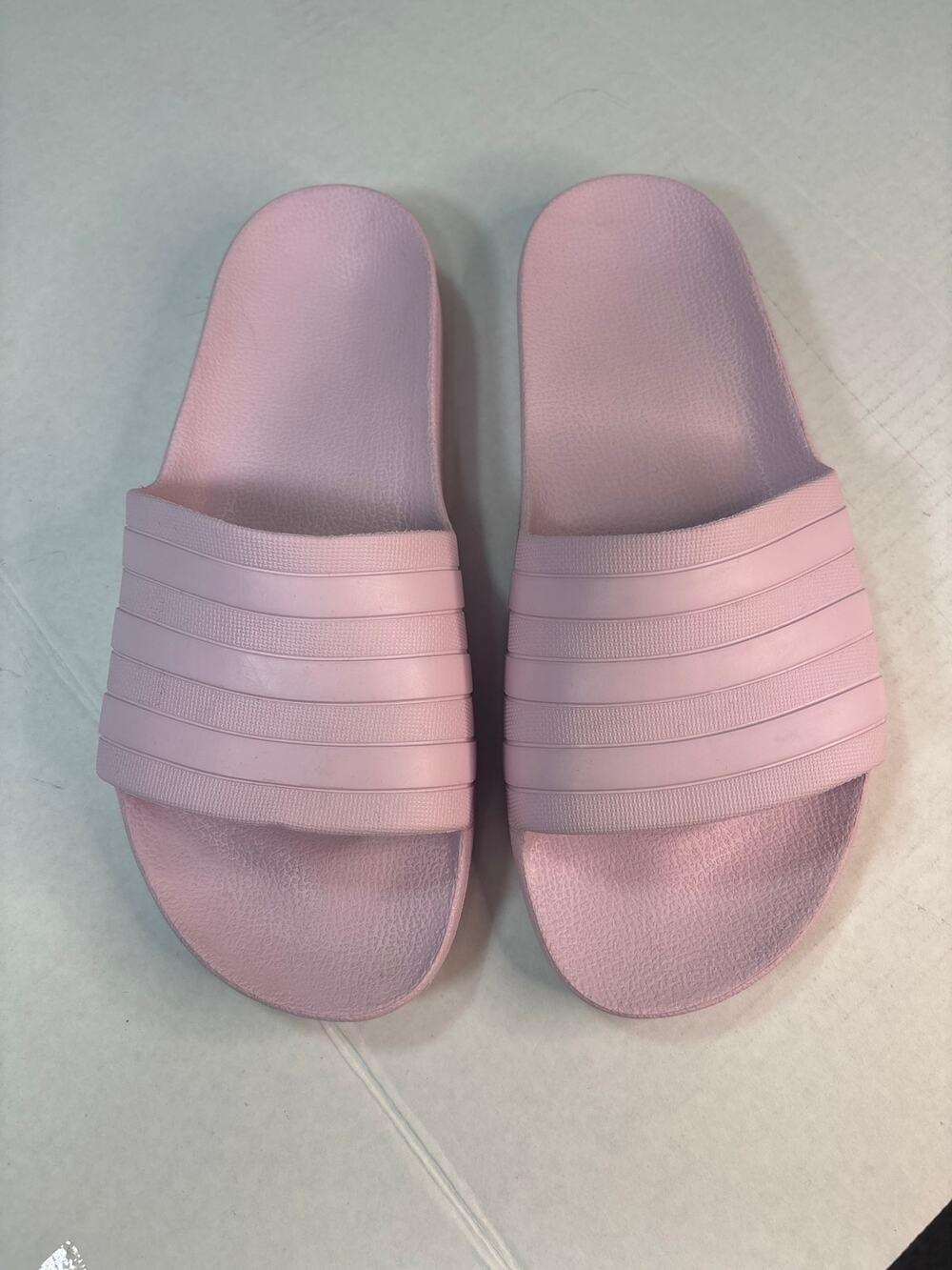 Adidas Women's Pink Adilette Comfort Slides - Size 9